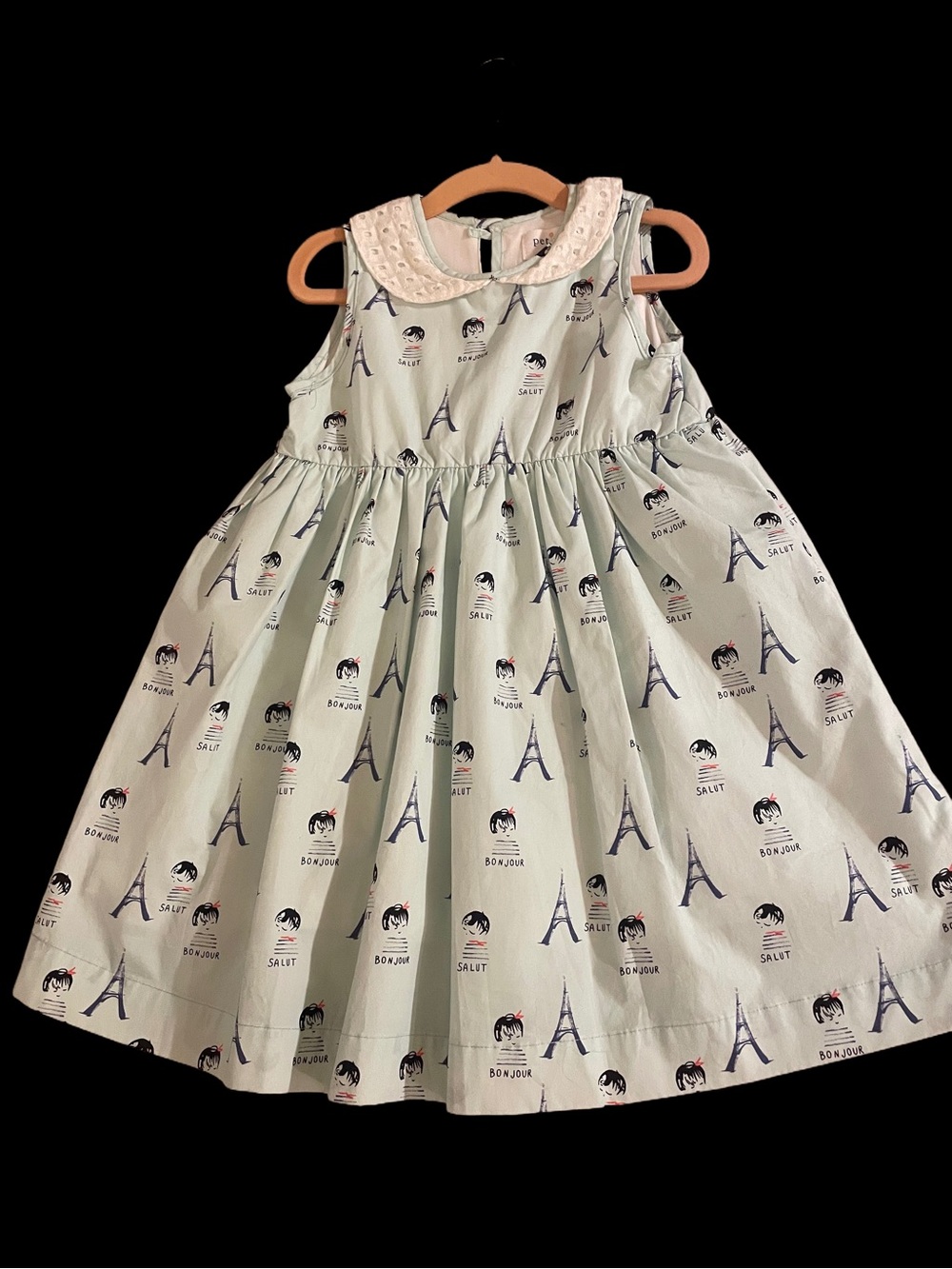 Petit Peony Mint Green Bonjour Paris Dress NWT SZ 4